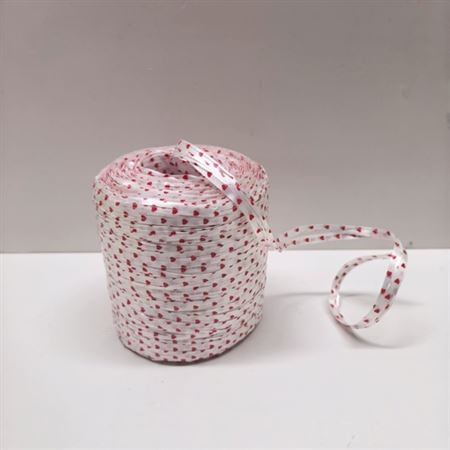 Rotolo Bob. Raffia Cuore 1.5cm X 200m