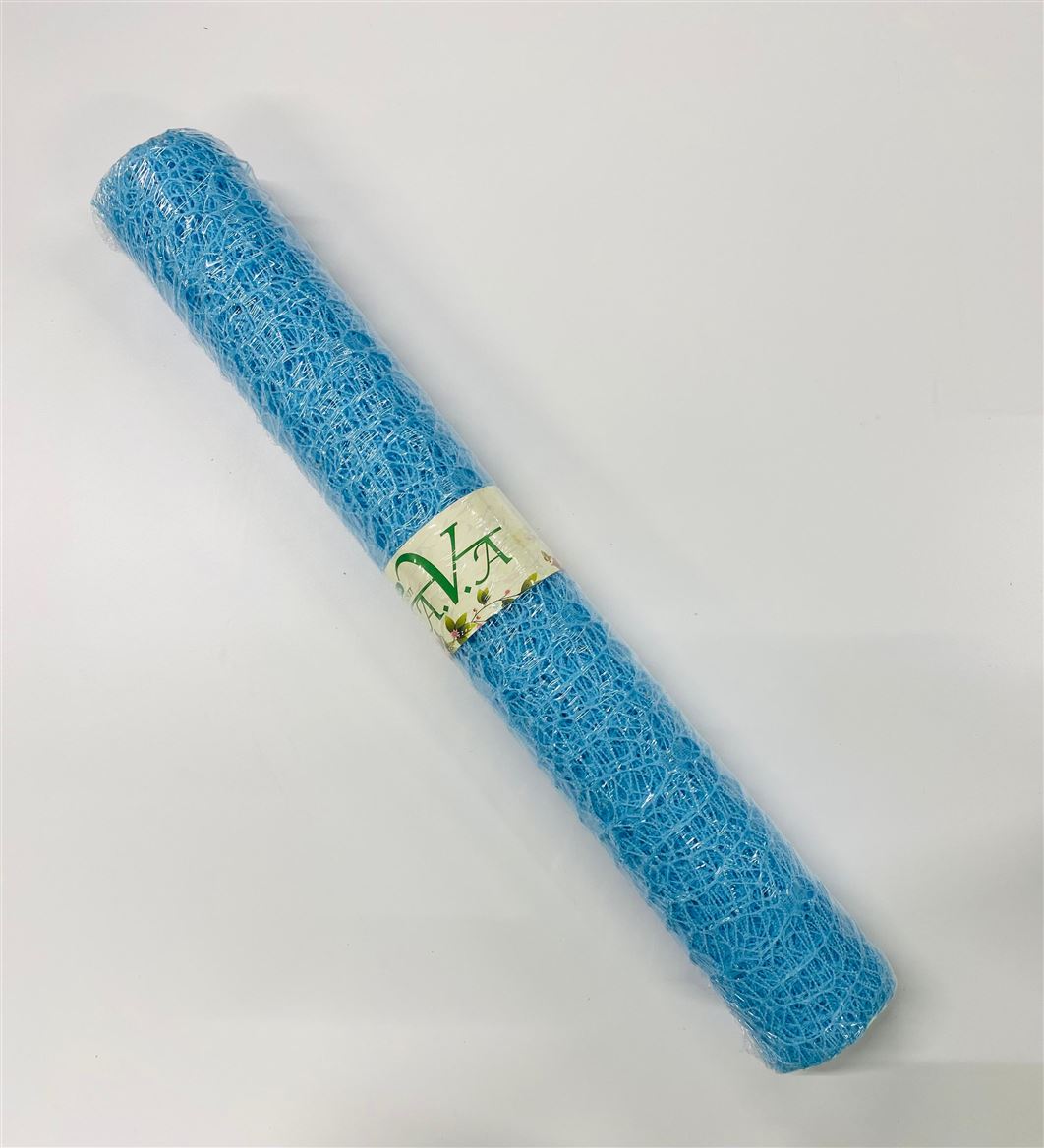 Rotolo Bob. Spider Mesh 50cm X 5 Yards Celeste
