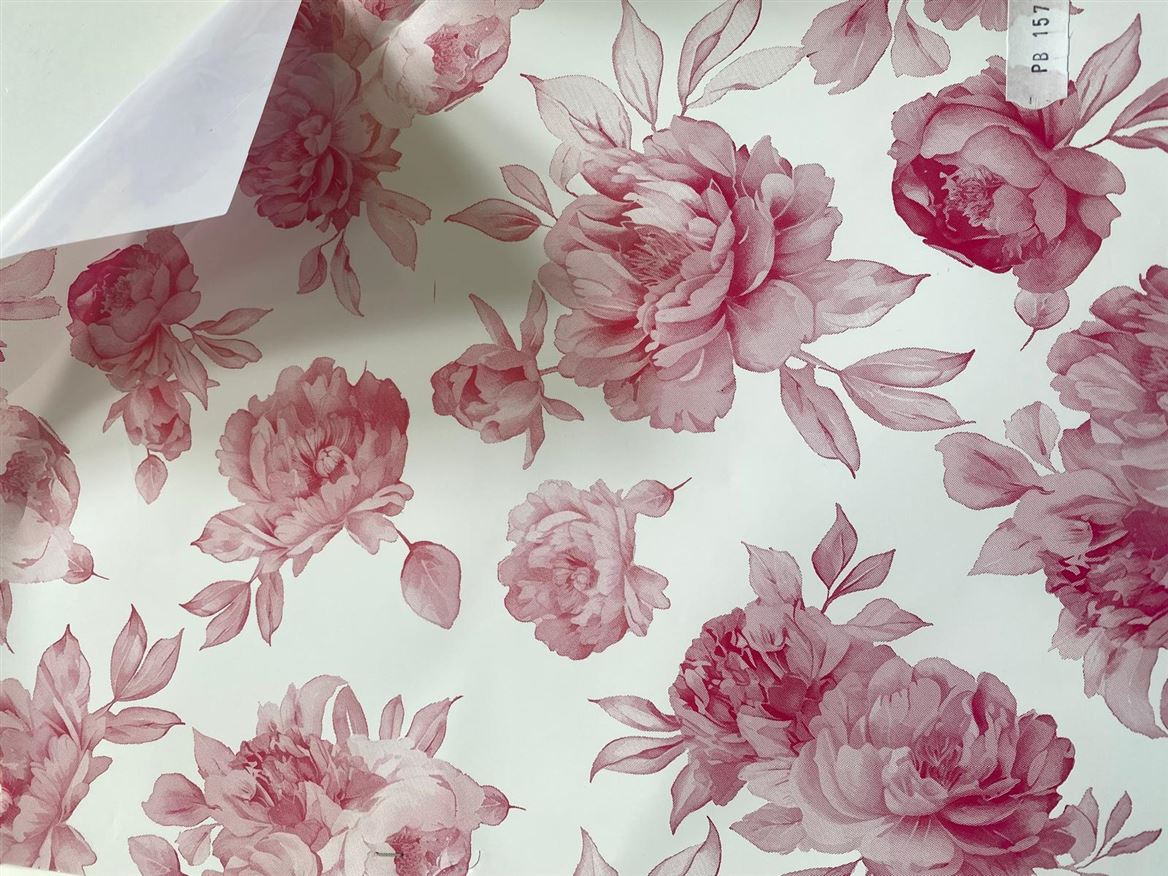 Rotolo Bob. Stampa Due Lati Cm100x25m - Peonie Ros