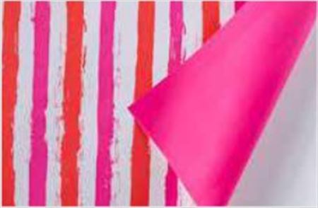 Rotolo Bob. Stripes Rosso-fuchsia Cm100 X 25m