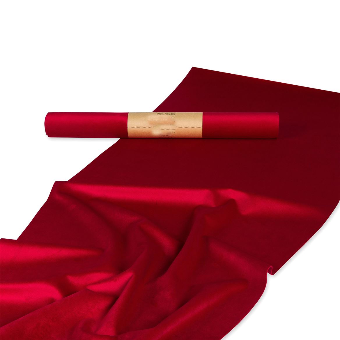 Tessuti. Runner Velluto 48 X 180cm - Bordeaux