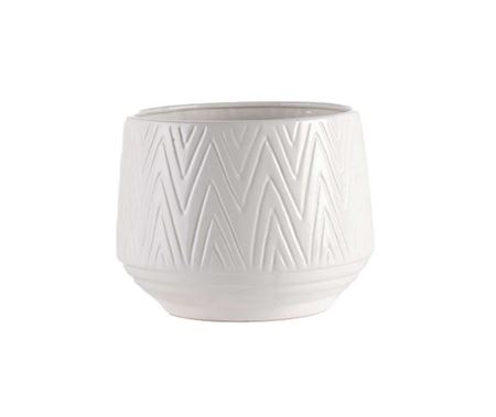 Vasi Ceramica. Angoli D15 H12cm - Bianco