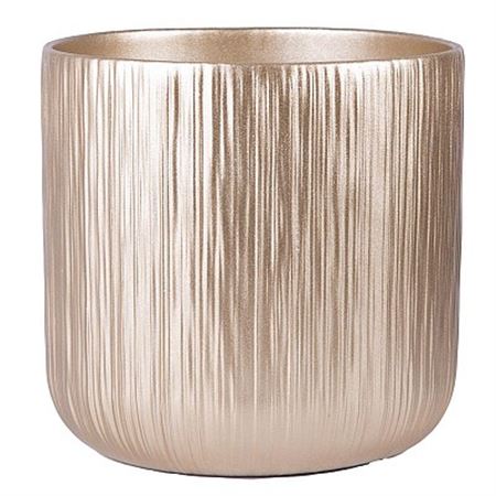 Vasi Ceramica. Caspo Camilla D15h14.5cm - Oro Scur