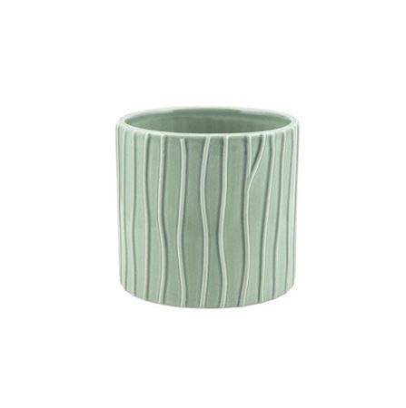 Vasi Ceramica. Cil. Righe Onde D13 H12cm - V. Salv