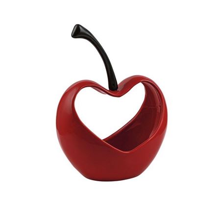 Vasi Ceramica. Ciliegia Cuore Rosso 19x9x14cm