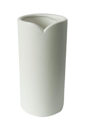 Vasi Ceramica. Cuore Bianco Lucido D.12,5 H.2