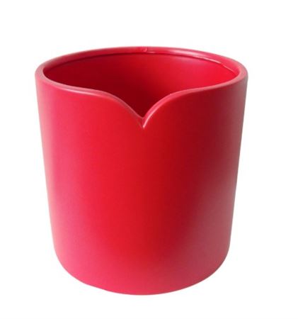 Vasi Ceramica. Cuore Rosso Lucido D.13,5 H.12