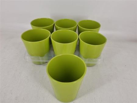 Vasi Ceramica. Green D.12 H.16 Cm