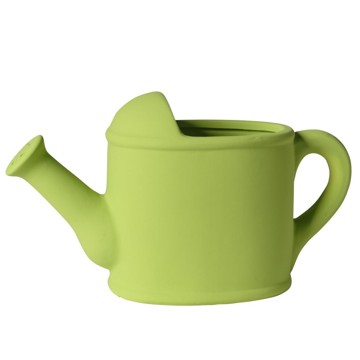 Vasi Ceramica. Innaffiatoio 36x15x21cm - Lt. Green