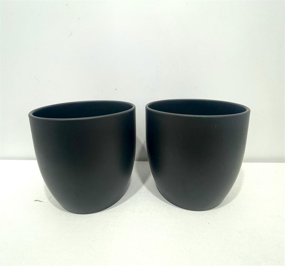 Vasi Ceramica. Nero D.19 H.19cm