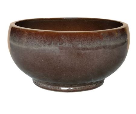 Vasi Ceramica. Noble Bowl Low D39 H19cm -macchiato