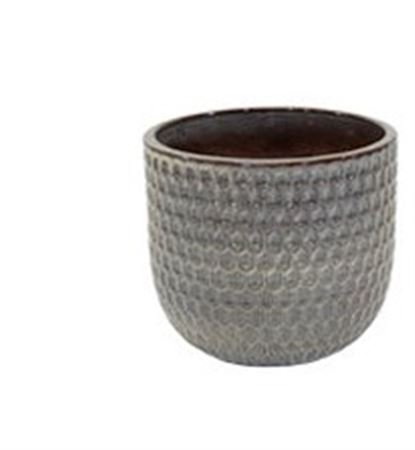 Vasi Ceramica. Noble Egg Facet D30 H27 - Macchiato