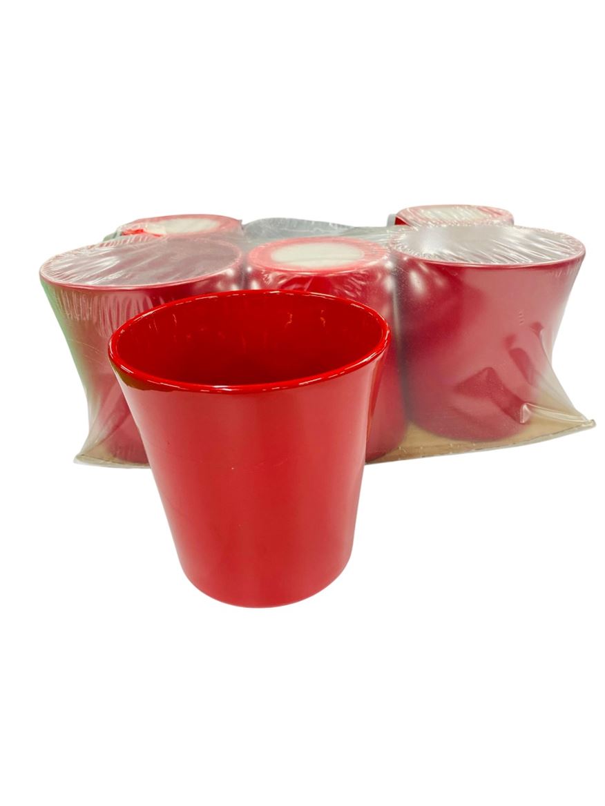 Vasi Ceramica. Red D.13,5xh.13,4cm Maria Gloss