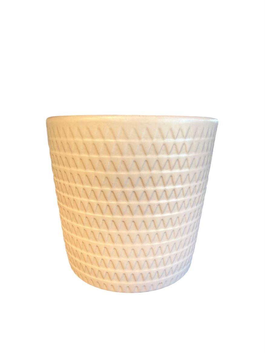 Vasi Ceramica. Rosa Con Greche D.15 H.15cm