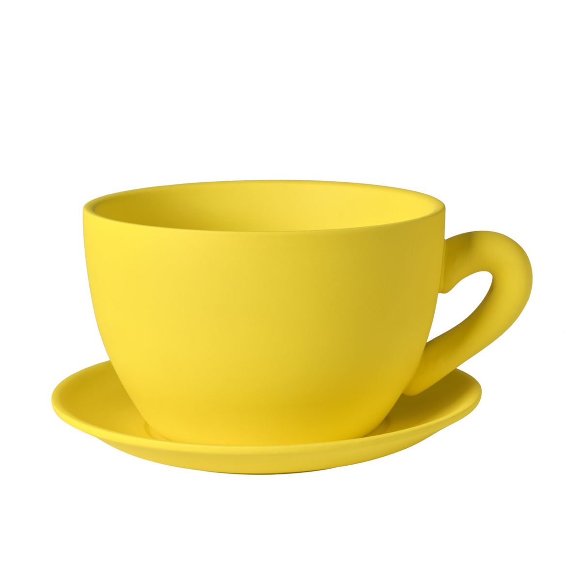 Vasi Ceramica. Tazza + Piattino 23x19x12cm - Yell.