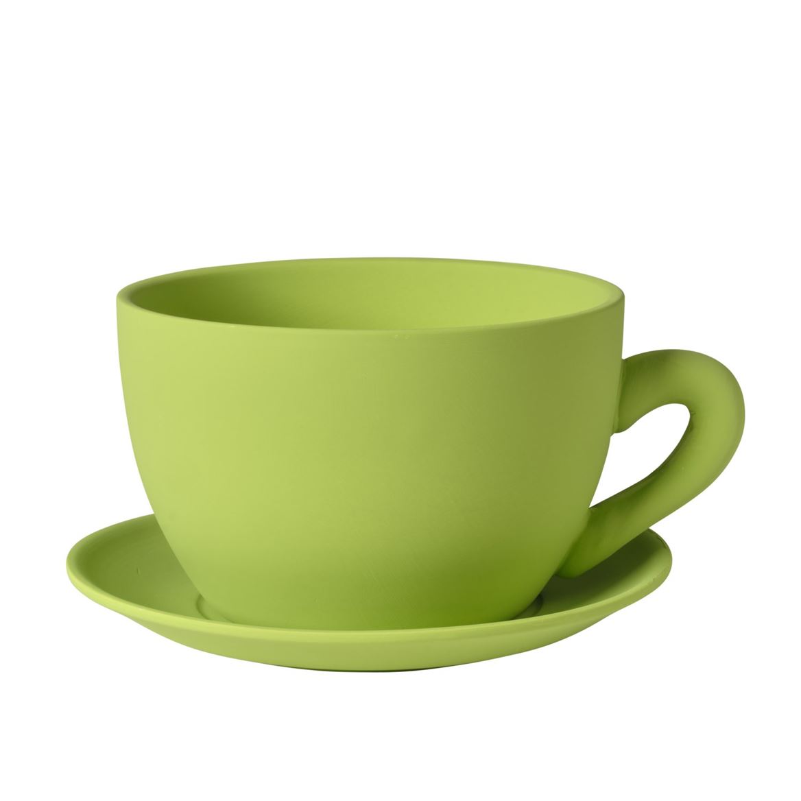 Vasi Ceramica. Tazza + Piattino 29x23x14cm - Lt.gr