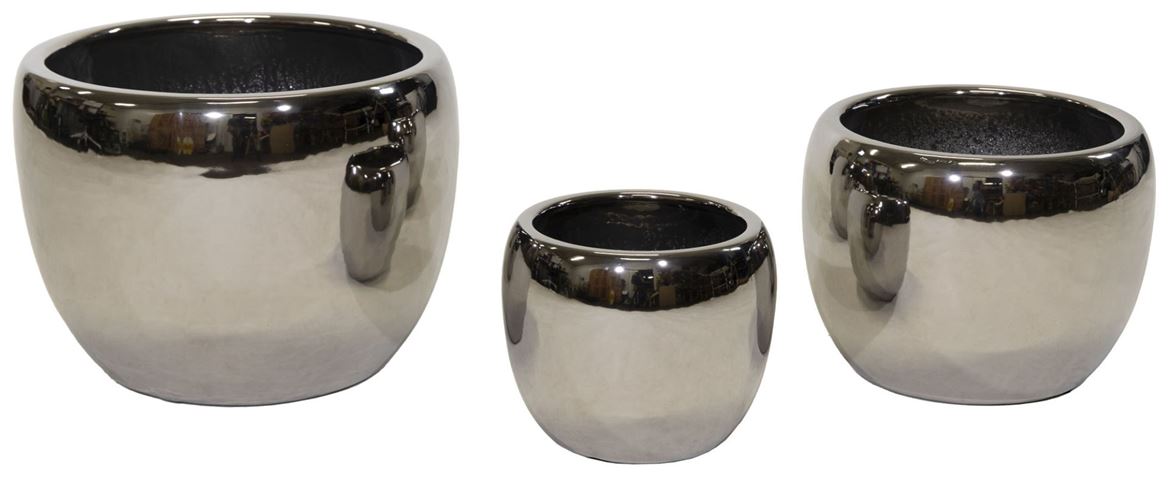 Vasi Ceramica. Tris Emperor Silver D20/37h19/30cm