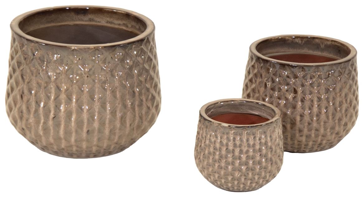 Vasi Ceramica. Tris Portly Wyber D18-25-32cm- Capp