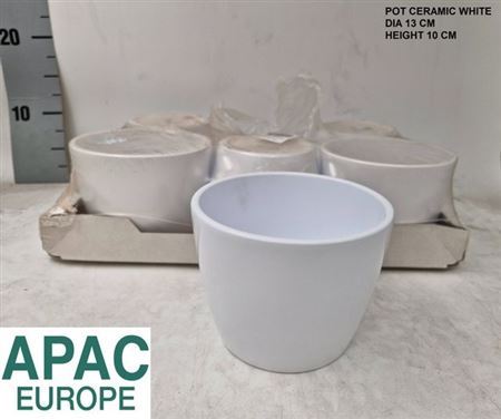 Vasi Ceramica. White D13 H10