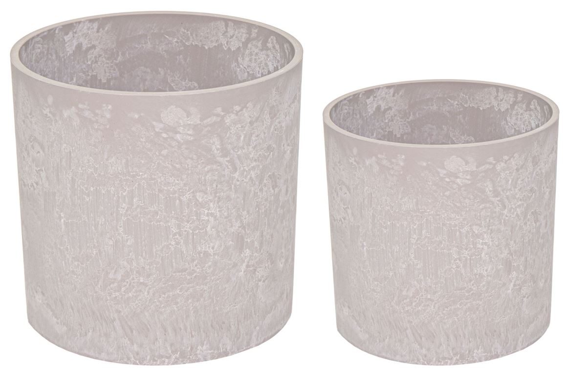 Vasi Plastica. Bright Cylinder Sand D25.5-30cm-2pz