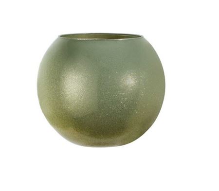 Vasi Vetro. Sfera D.16 H.12.5cm Cosmos - Verde