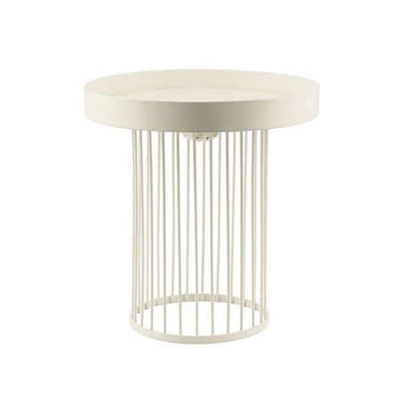 Wedd. Alzata Metallo H17 D17.5cm - Avorio