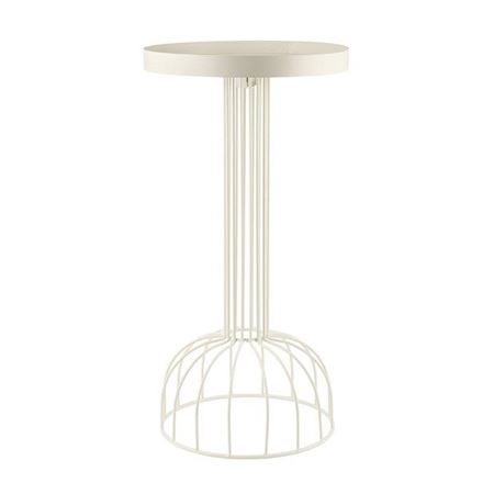 Wedd. Alzata Metallo H50 D25cm - Avorio