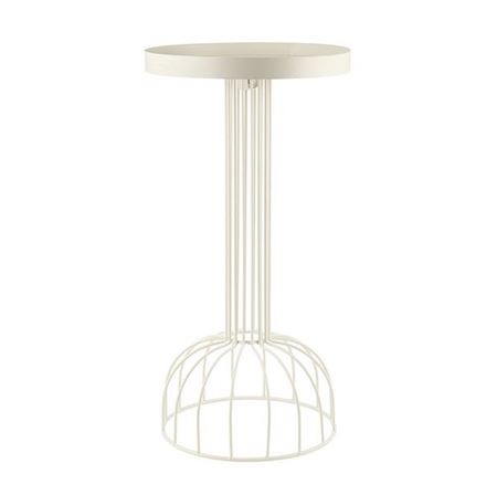 Wedd. Alzata Metallo H60 D25cm - Avorio