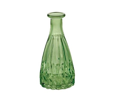 Wedd. Bottiglia Vetro D.7 H.14.5cm - Verde Mela
