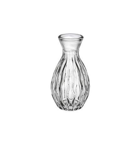 Wedd. Bottiglia Vetro Rigata H.113 D.6.1cm