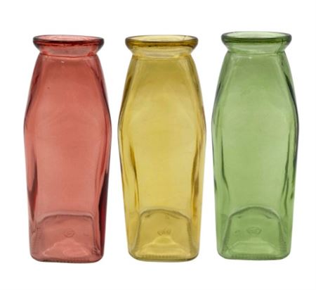 Wedd. Bottiglietta Vetro Quadr P.fior3mix Cold5.5-