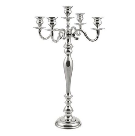Wedd. Candelabro Alluminio H.120 D.53cm