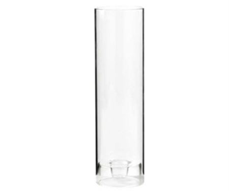 Wedd. Cilindro D.6.5 H.30cm Doppio Foro Base Vetro