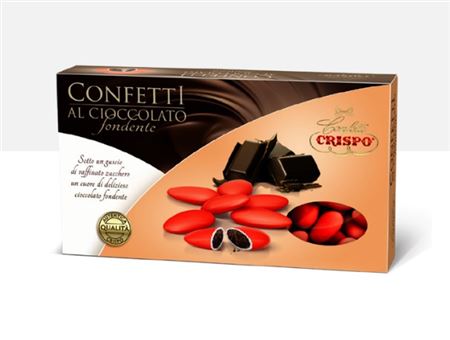 Wedd. Confetti Al Cioccolato Fondente Rossi - 1kg