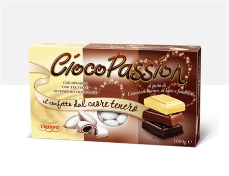 Wedd. Confetti Cioco Passion Bianc Latt Fond- 400g