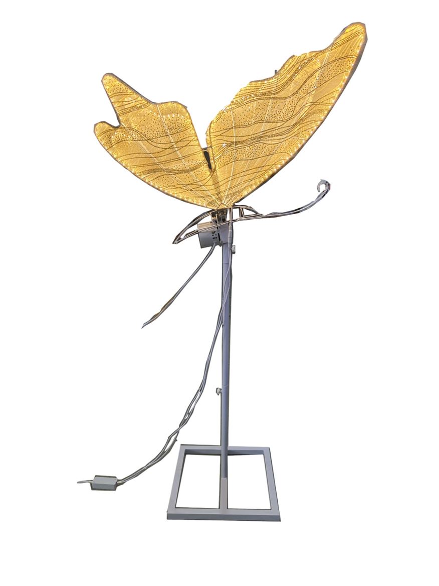 Wedd. Farfalla Led Dinamica D.80cm + Base H.147cm