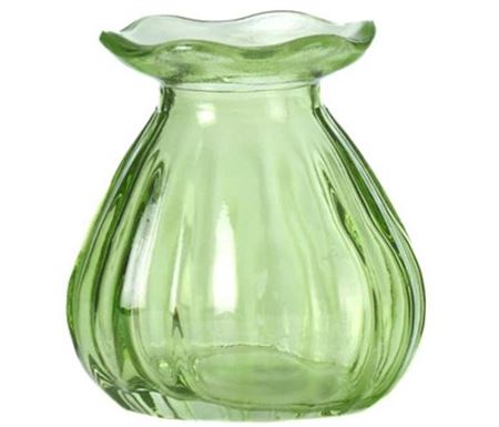 Wedd. Vasettino Tulipano D6.5 H8.5cm - Verde Mela