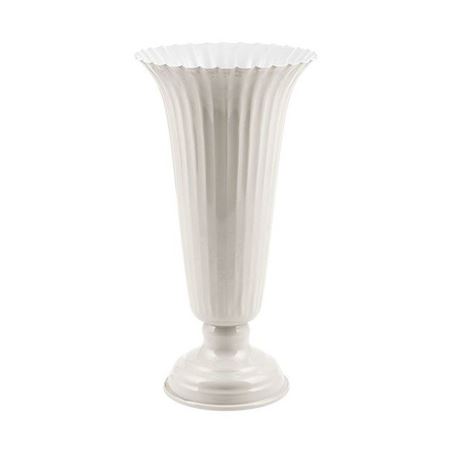 Wedd. Vaso Metallo H32 D17cm - Avorio