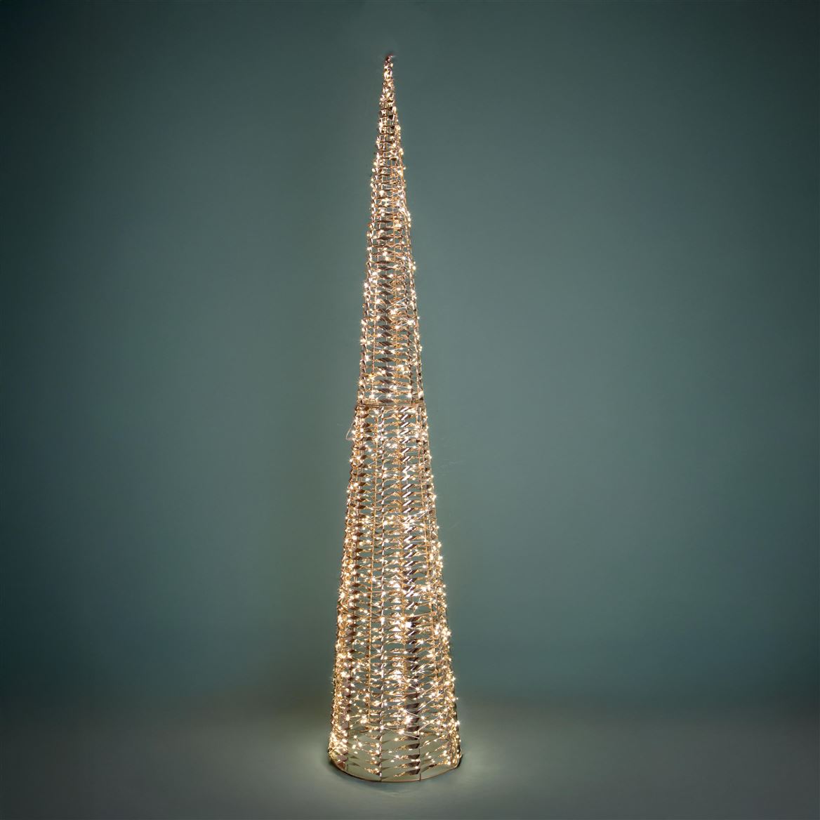 Xmas. Albero Cono Led 210cm 1440 Led - Pet Gold