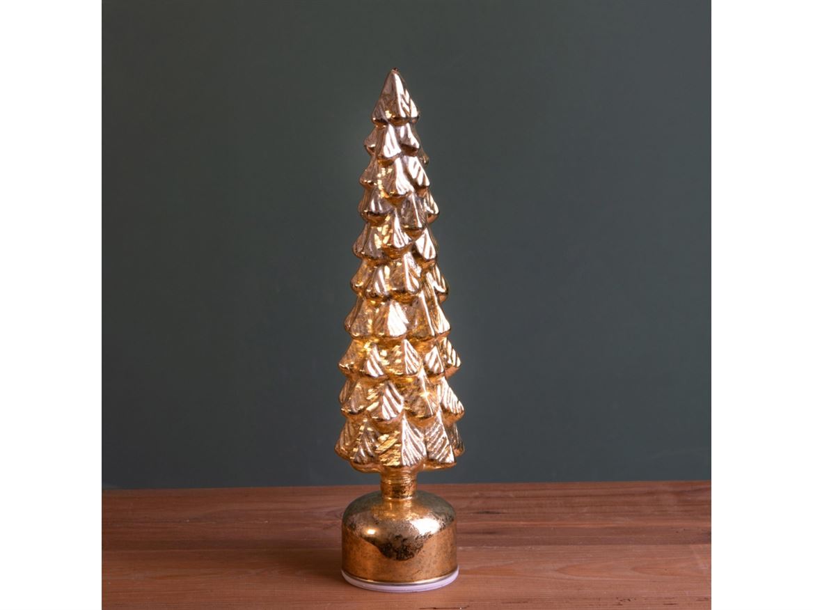 Xmas. Albero Natale Led Rolling H.36,5 Cm - Gold