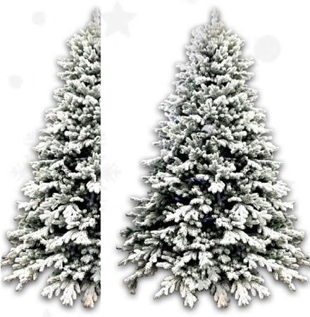 Xmas. Albero Toronto Half Snow A Parete 210cm