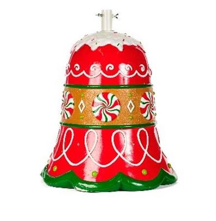 Xmas. Base Albero Campana Candy Luci 50x50x61cm