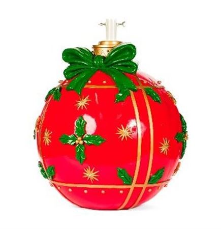 Xmas. Base Albero Sfera Fiocco Rosso 40x40x42cm