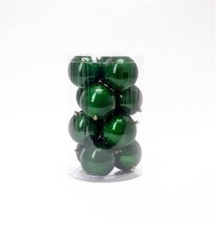Xmas. Box 12 Sfere D.10cm - Verde Foresta