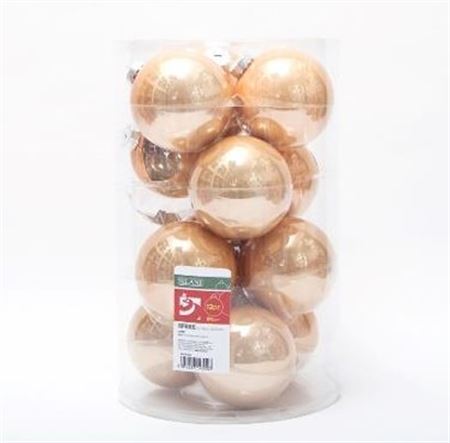 Xmas. Box 12 Sfere Vetro D.10cm - Ramage