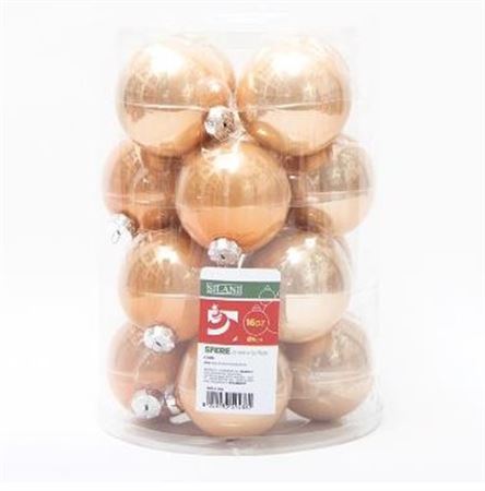 Xmas. Box 16 Sfere Vetro D.8cm - Ramage