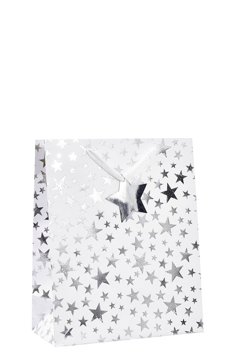 Xmas. Buste Stars Hp Large 26x13x32cm 2col- 18pz