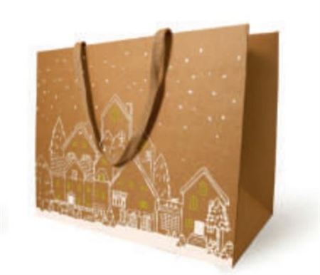 Xmas. Buste Sylvestre 25x10h22cm 10pz - Natural