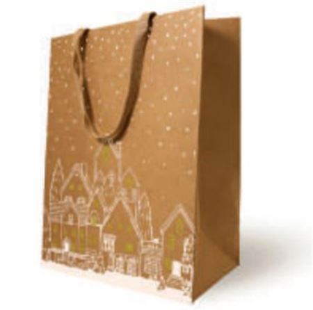 Xmas. Buste Sylvestre 25x13h33cm 10pz - Natural