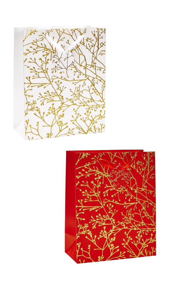 Xmas. Buste Vischio Large 26x13x32.5cm 2 Col- 9pz